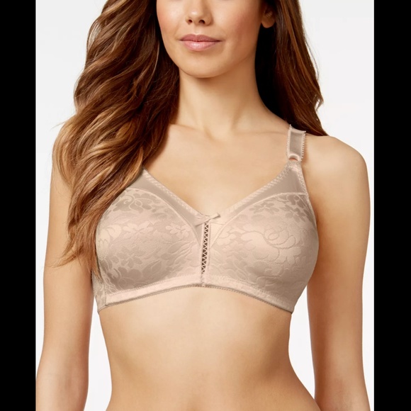 NEW BALI [ 38D ] Double Support Spa‎ Closure Wireless Bra in Nude - Picture 2 of 11